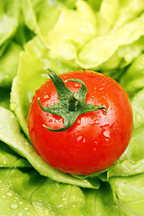 Image showing Tomatoe and lettuce