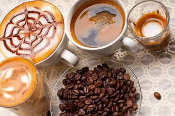 Image showing selection of different coffee type