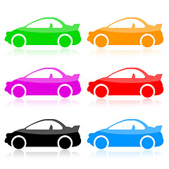 Image showing Sport cars set