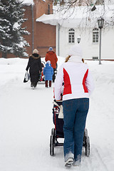 Image showing Walking in the park