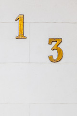 Image showing number 13