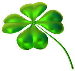 Image showing four-leaf clover as symbol of good luck