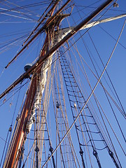 Image showing Mast and ropes