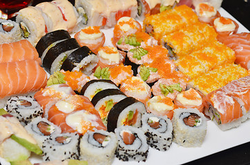 Image showing sushi set