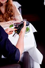 Image showing cash free payment in a restaurant 