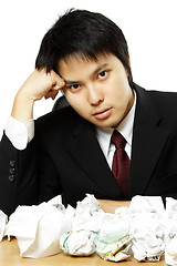 Image showing Stressed businessman