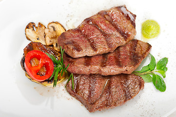 Image showing grilled Kobe Miyazaky beef