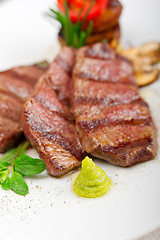 Image showing grilled Kobe Miyazaky beef