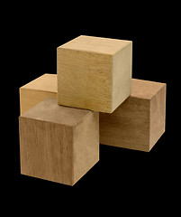 Image showing wooden cubes