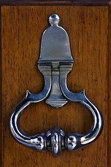 Image showing silvery knocker in door la boca  buenos aires