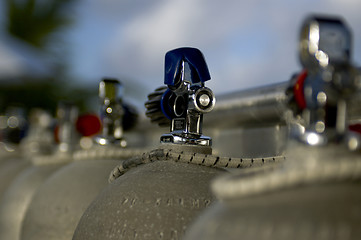 Image showing scuba tanks