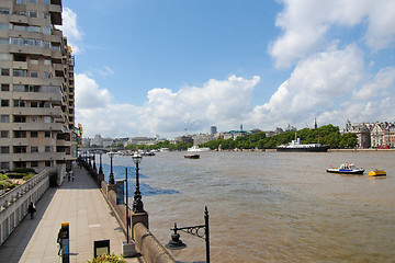 Image showing River Thames South Bank, London