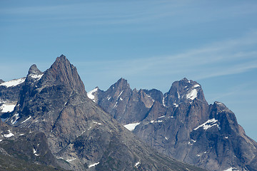 Image showing Mountain peaks 