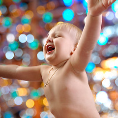 Image showing portrait of a happy baby