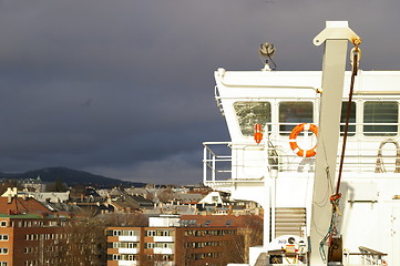 Image showing Ship in Oslo harbor.