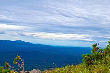 Image showing Chain of mountain peaks of the Northern Urals