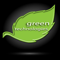 Image showing Eco the icon of green 