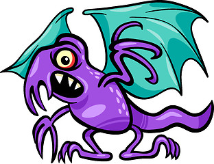 Image showing basilisk monster cartoon illustration