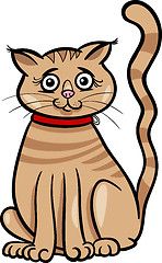 Image showing female cat cartoon illustration