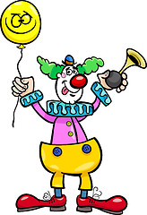 Image showing funny clown cartoon illustration