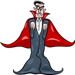 Image showing dracula vampire cartoon illustration