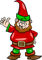Image showing  gnome or dwarf cartoon illustration