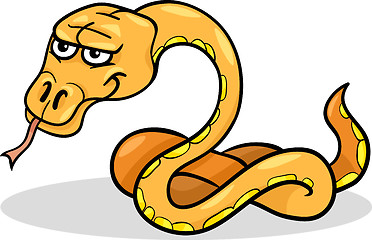 Image showing snake reptile cartoon illustration