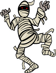 Image showing mummy monster cartoon illustration