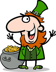 Image showing happy Leprechaun cartoon illustration