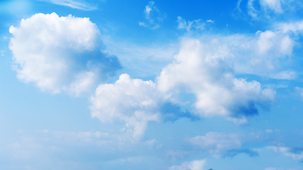 Image showing blue sky and beautiful clouds