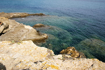 Image showing rocks below the water line