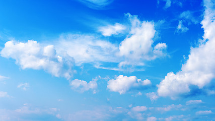 Image showing blue sky and beautiful clouds 