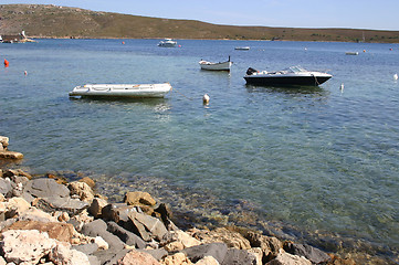 Image showing boats in the bay