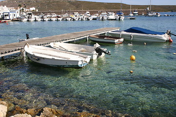 Image showing boats in the bay