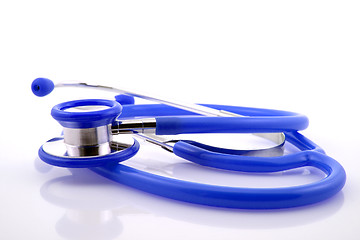 Image showing blue medical stethoscope