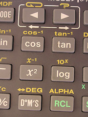 Image showing calculator buttons