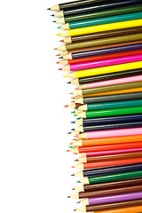 Image showing set of coloured pencils