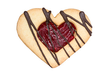 Image showing Heart shaped  cookie