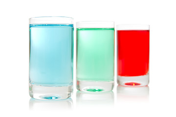 Image showing row of colorful shots 