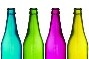 Image showing four color bottles 