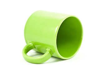 Image showing empty green tea cup