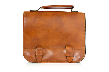 Image showing brown leather bag