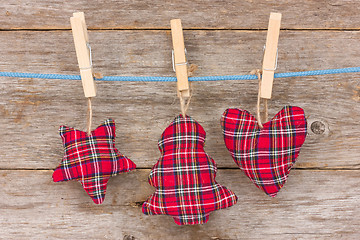 Image showing Star, christmas tree and heart 