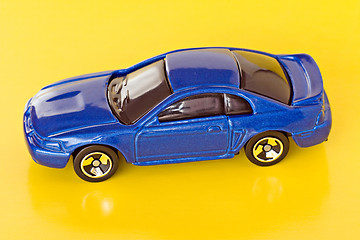 Image showing blue mini car