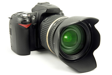 Image showing front view of digital photocamera