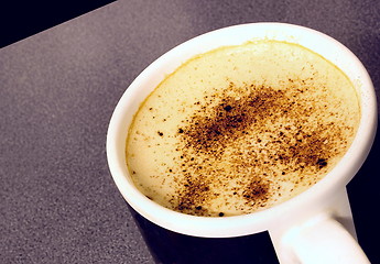 Image showing mug of capuccino