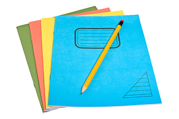 Image showing color exercise books
