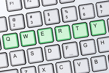Image showing Qwerty keyboard