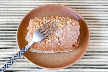 Image showing cake with bits of nuts