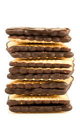 Image showing chocolate cookies heap